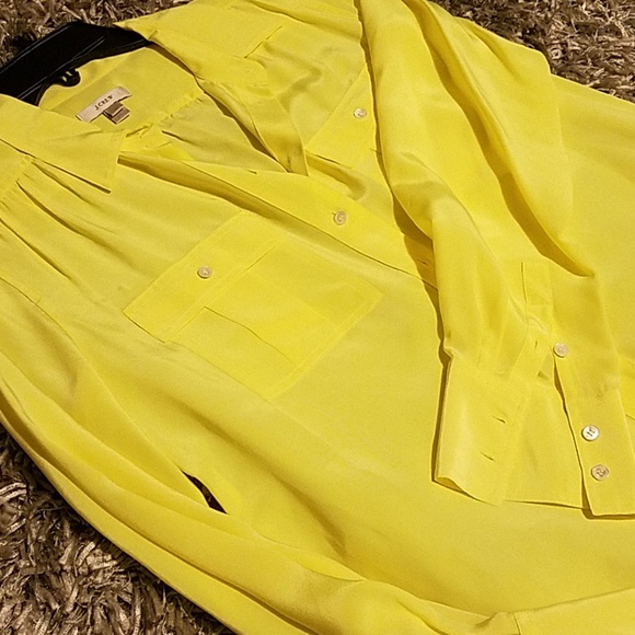 SOLD Jcrew silk button down - Picture 2 of 4